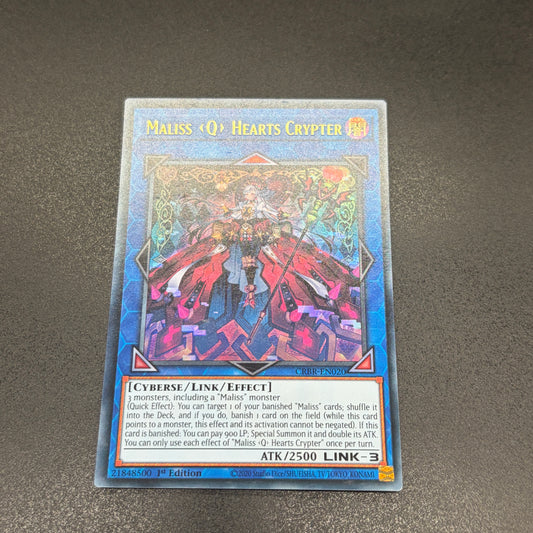 遊戯王　Ｍ∀ＬＩＣＥ＜Ｑ＞ＨＥＡＲＴＳ ＯＦ ＣＲＹＰＴＥＲ/ウルトラ/1st/英語