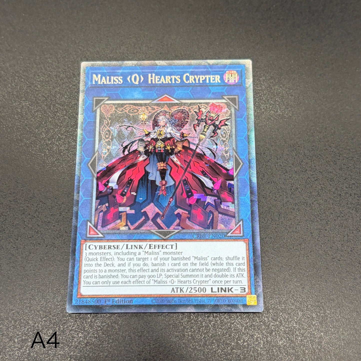 遊戯王　Ｍ∀ＬＩＣＥ＜Ｑ＞ＨＥＡＲＴＳ ＯＦ ＣＲＹＰＴＥＲ/コレクターズ/英語/1st/EU
