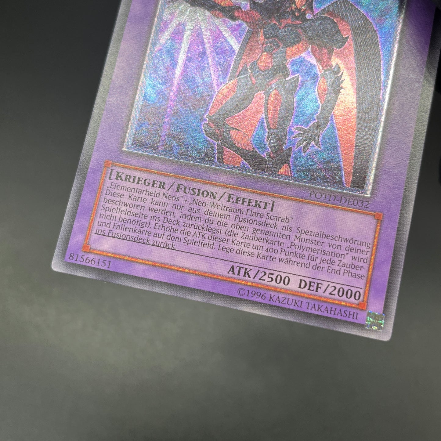 遊戯王　Ｅ・ＨＥＲＯ フレア・ネオス/レリーフ/ドイツ/EU版