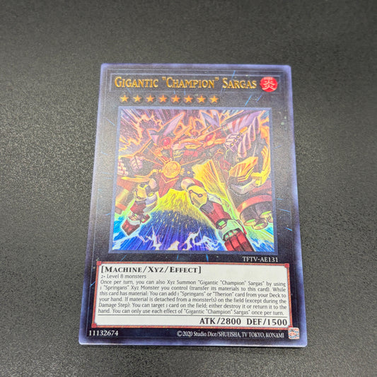 遊戯王　ギガンティック“チャンピオン”サルガス/ウルトラ/英語/泰亜版