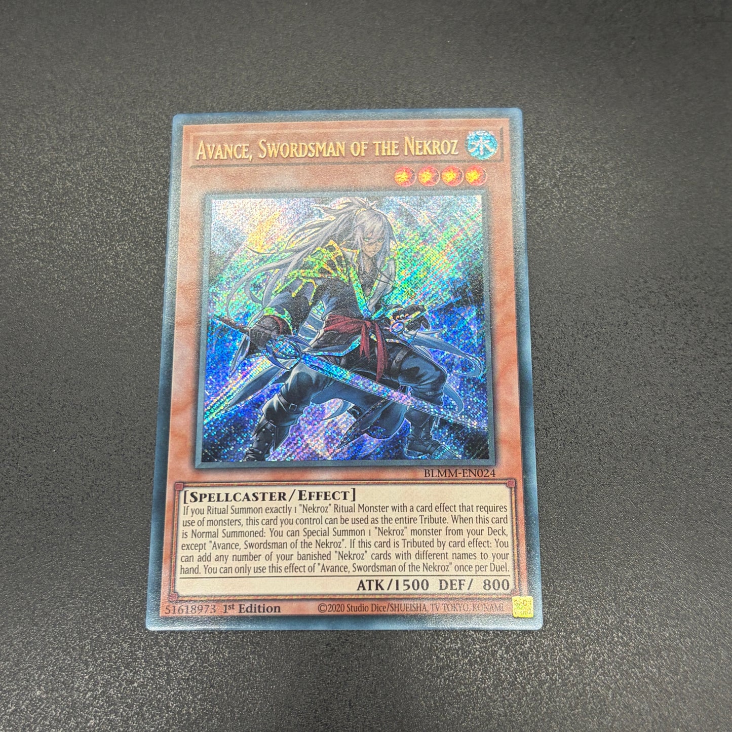 遊戯王　影霊衣の魔剣士 アバンス/シークレット/1st/英語