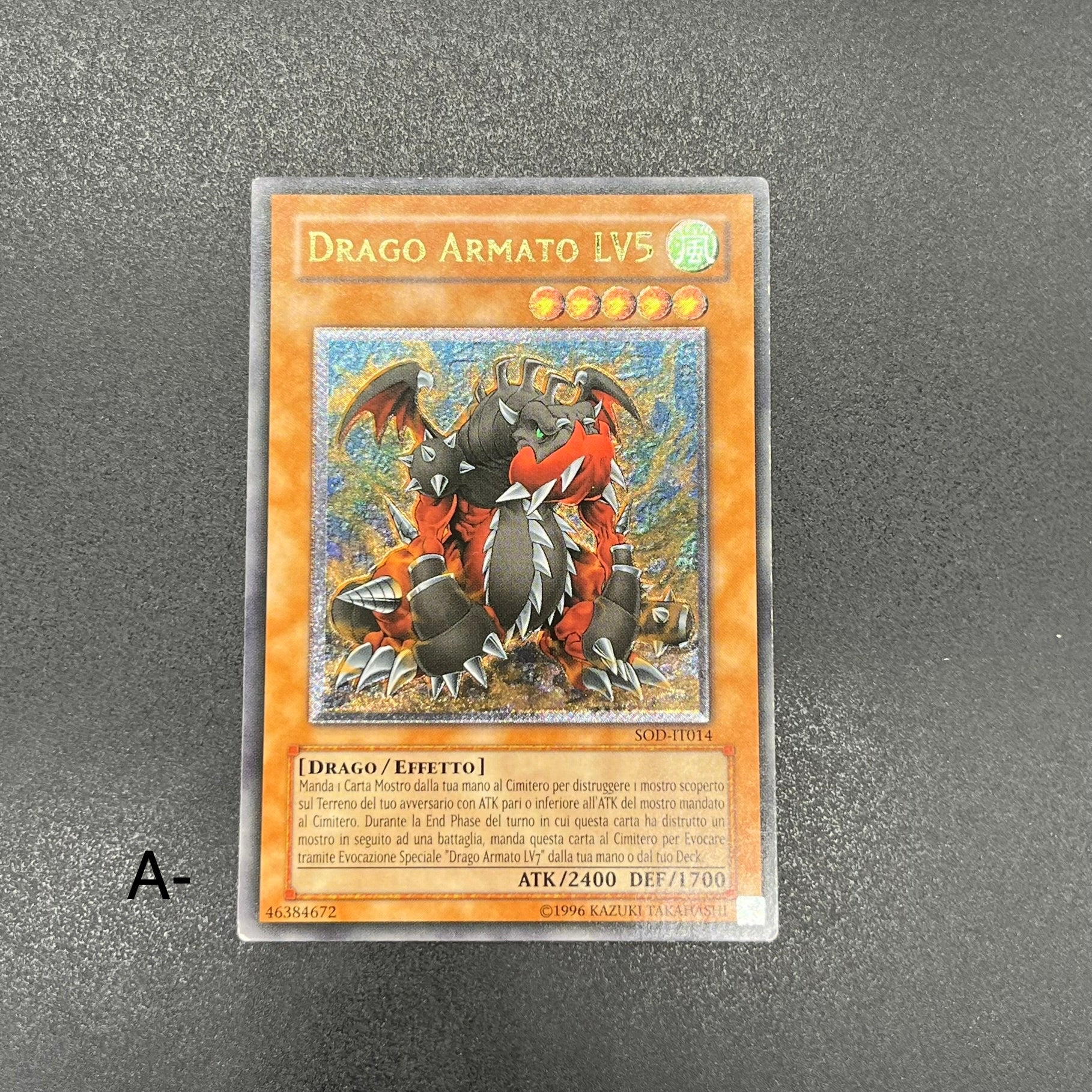 PSA10遊戯王旧アジア アームド・ドラゴン・LV5 レリーフ 