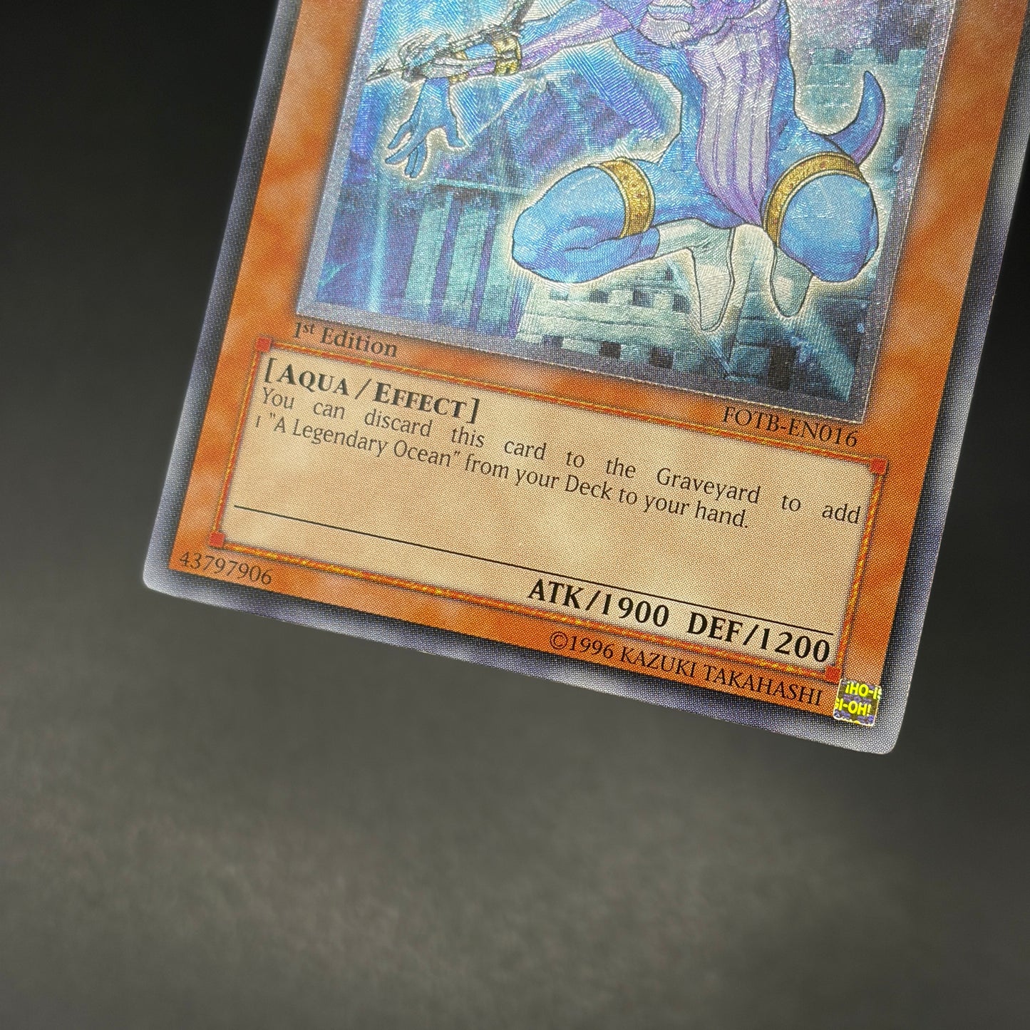 遊戯王　アトランティスの戦士/レリーフ/英語/1st/北米版