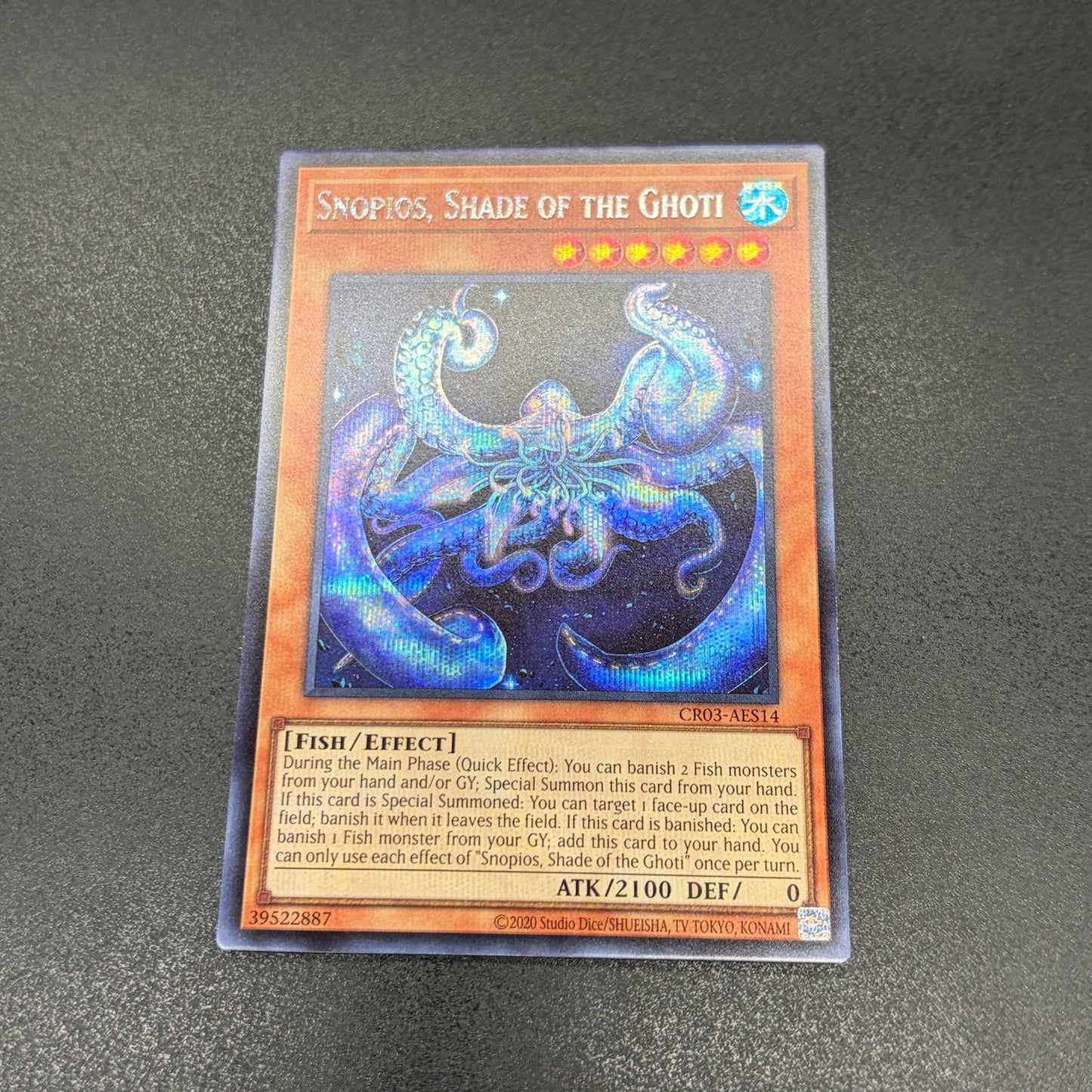 遊戯王　ゴーティスの陰影スノーピオス/シークレット/英語/泰亜版