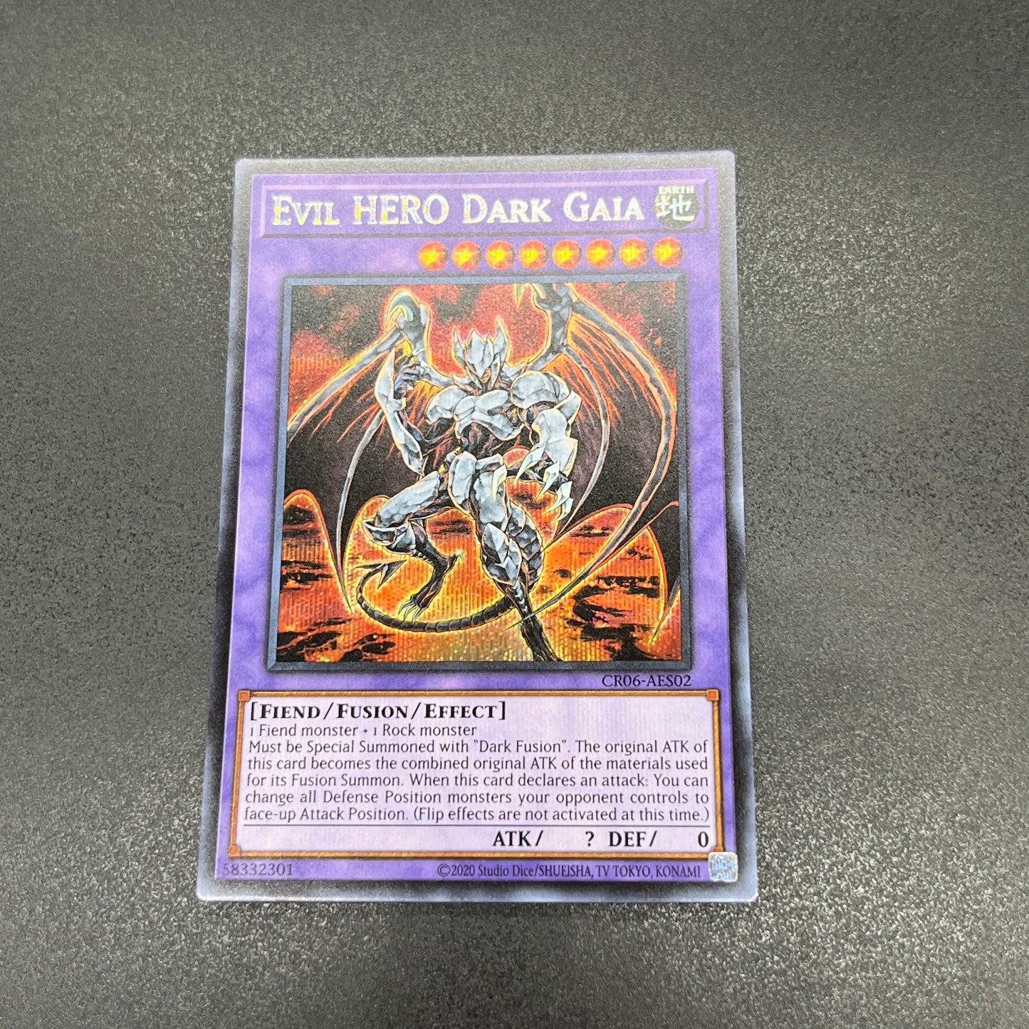 遊戯王　Ｅ－ＨＥＲＯ ダーク・ガイア/シークレット/英語/泰亜版
