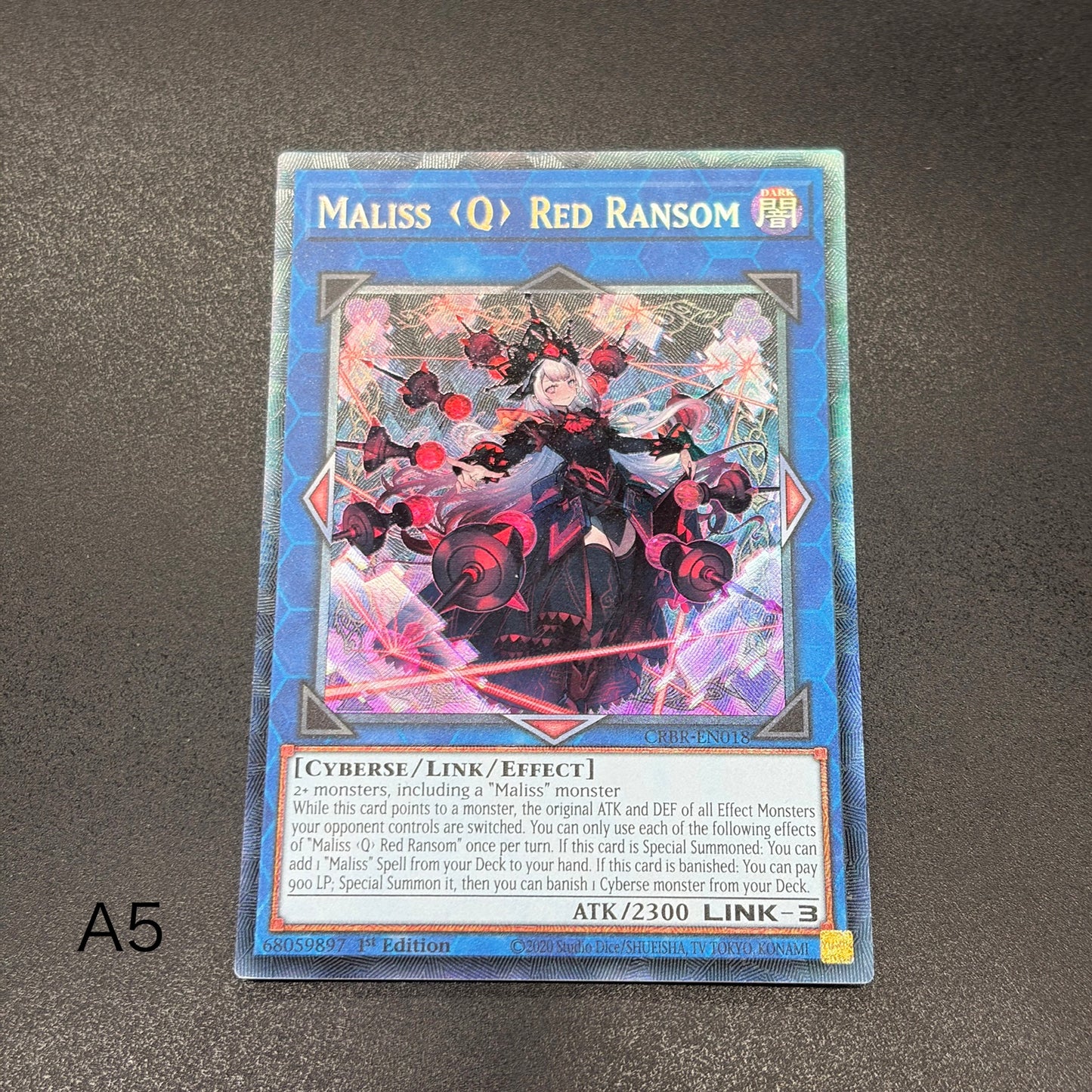 遊戯王　Ｍ∀ＬＩＣＥ＜Ｑ＞ＲＥＤ ＲＡＮＳＯＭ/コレクターズ/英語/1st/EU版
