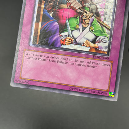 遊戯王　強引な安全協定/レリーフ/ドイツ語/EU版