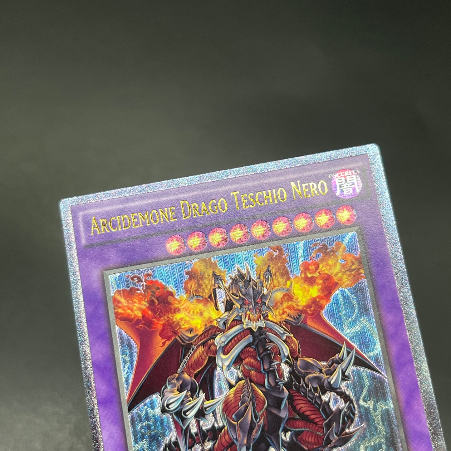 遊戯王　悪魔竜ブラック・デーモンズ・ドラゴン/レリーフ/イタリア/1st/EU版