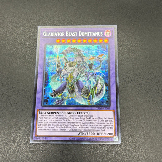 遊戯王　剣闘獣ドミティアノス/シークレット/英語/泰亜版