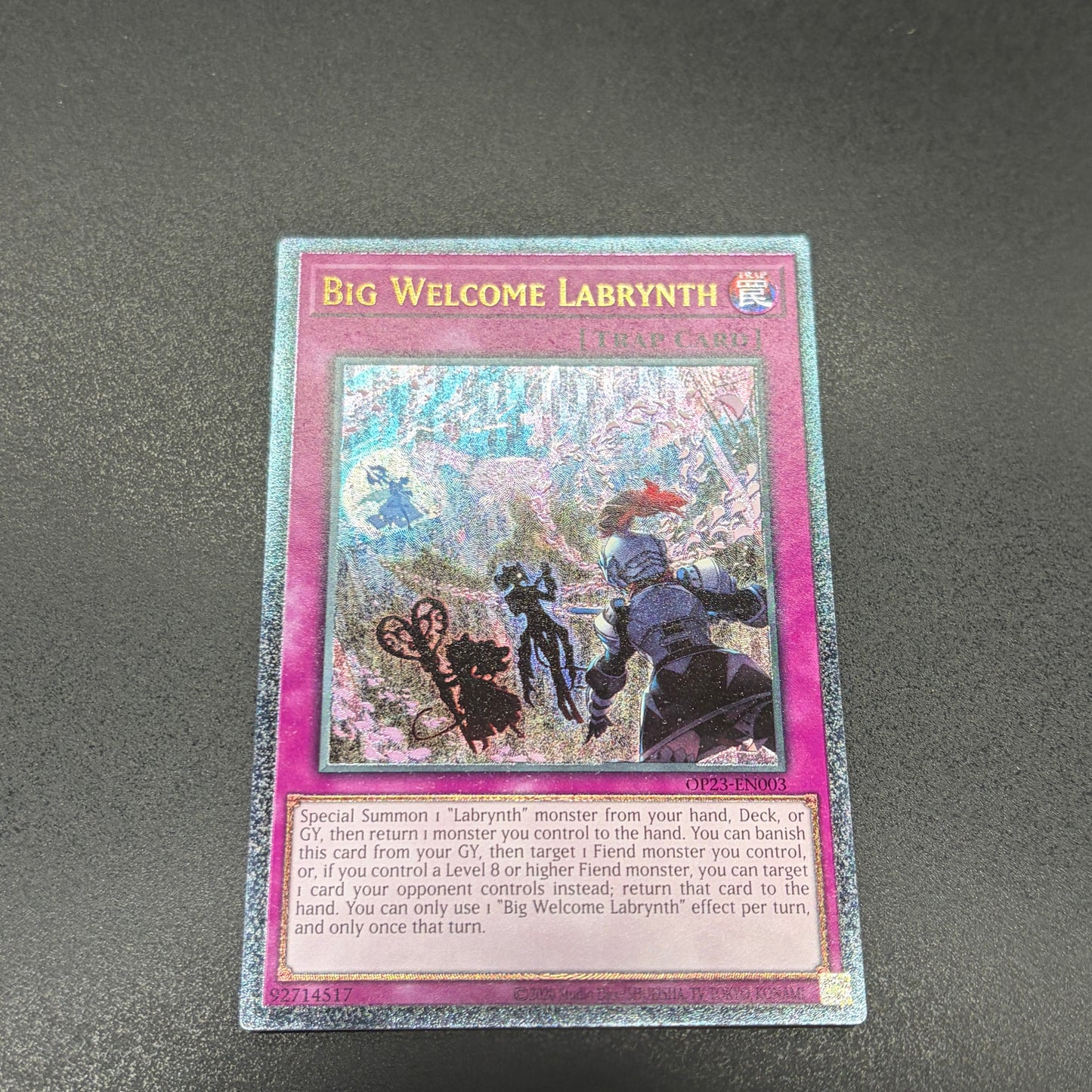 遊戯王　ビッグウェルカム・ラビュリンス/レリーフ/英語/EU版