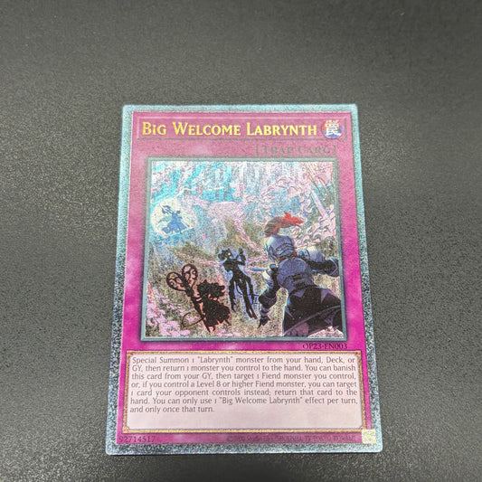遊戯王　ビッグウェルカム・ラビュリンス/レリーフ/英語/EU版