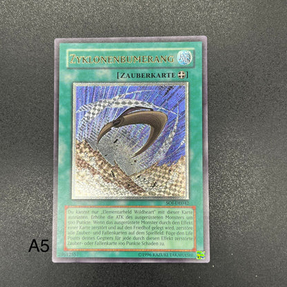 遊戯王　サイクロン・ブーメラン/レリーフ/ドイツ語/EU版