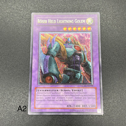 遊戯王　Ｅ−ＨＥＲＯ ライトニング・ゴーレム/レリーフ/ドイツ語/EU版
