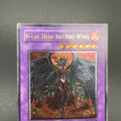 遊戯王　Ｅ－ＨＥＲＯ インフェルノ・ウィング/レリーフ/ドイツ/EU版