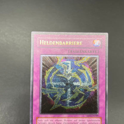 遊戯王　ヒーロー・バリア/レリーフ/ドイツ語/EU版