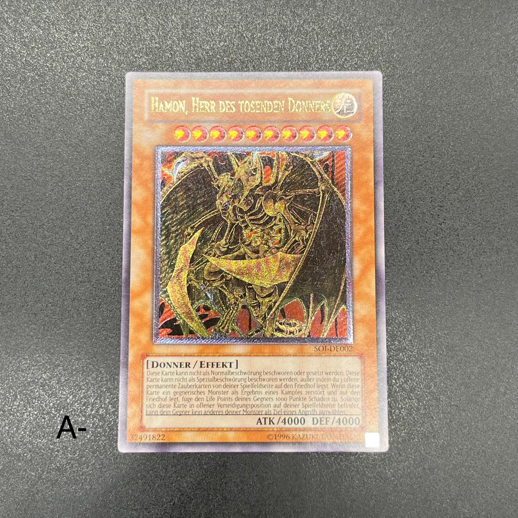 遊戯王 降雷皇ハモン レリーフ PSA10 - トレーディングカード