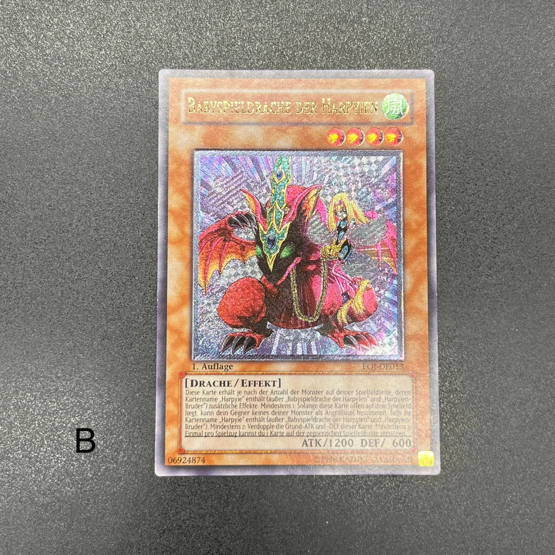 遊戯王 ハーピィズペット仔竜　EU レリーフ