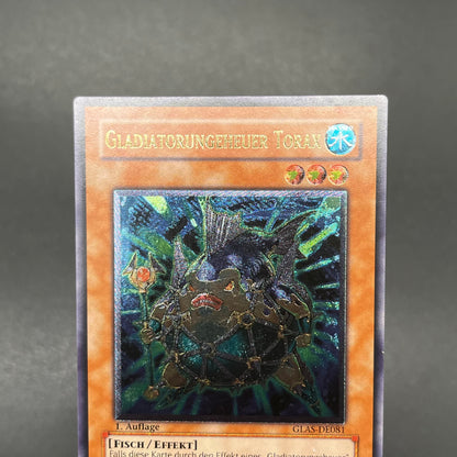 遊戯王　剣闘獣トラケス/レリーフ/ドイツ語/1st/EU版