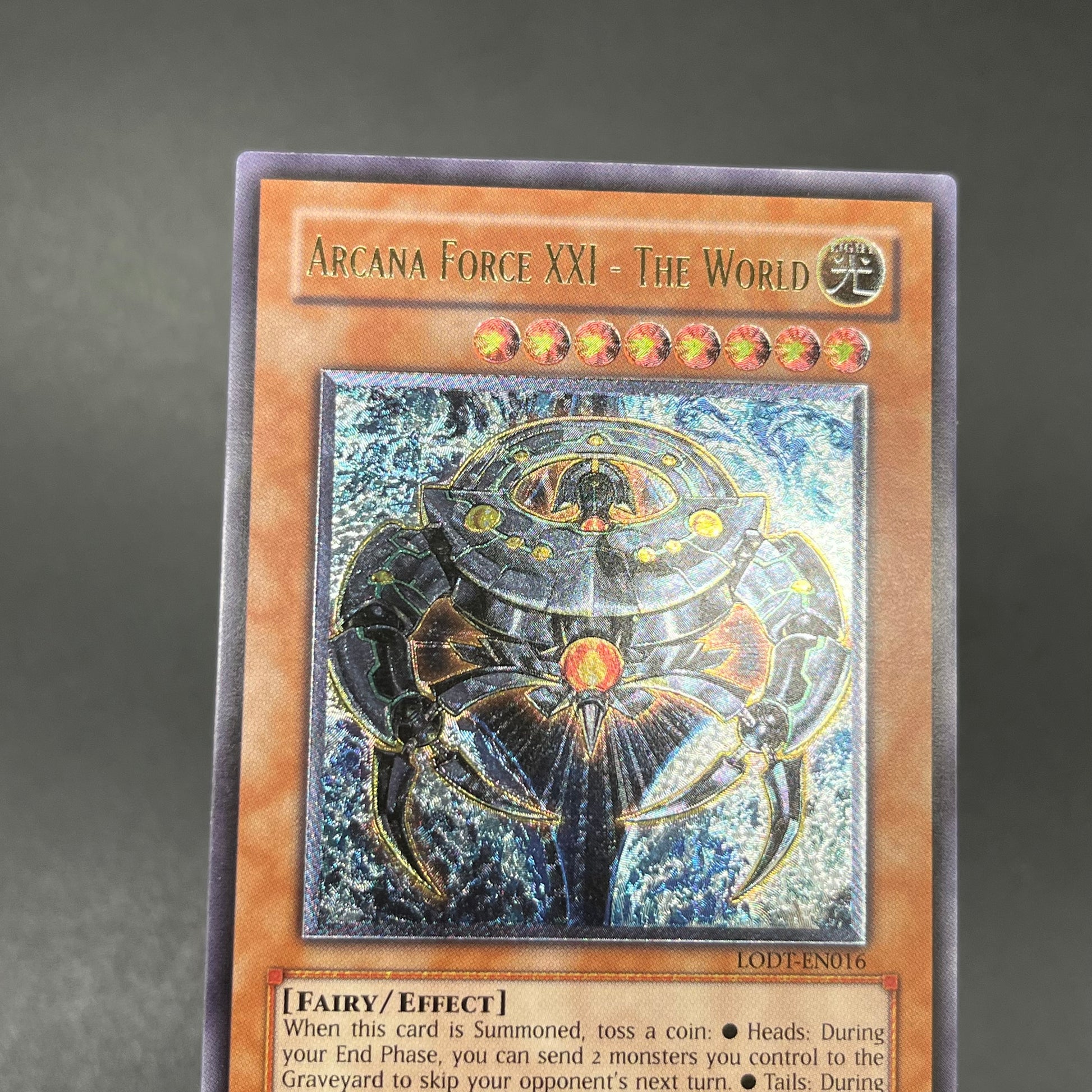 遊戯王 キャプテン・ゴールド 英語 1st レリーフ 美品 遊戯王 アルカナフォースXXI−THE WORLD/レリーフ