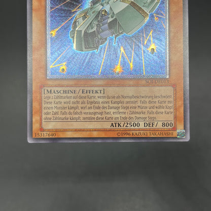 遊戯王　巨大戦艦カバード・コア/レリーフ/ドイツ語/EU版