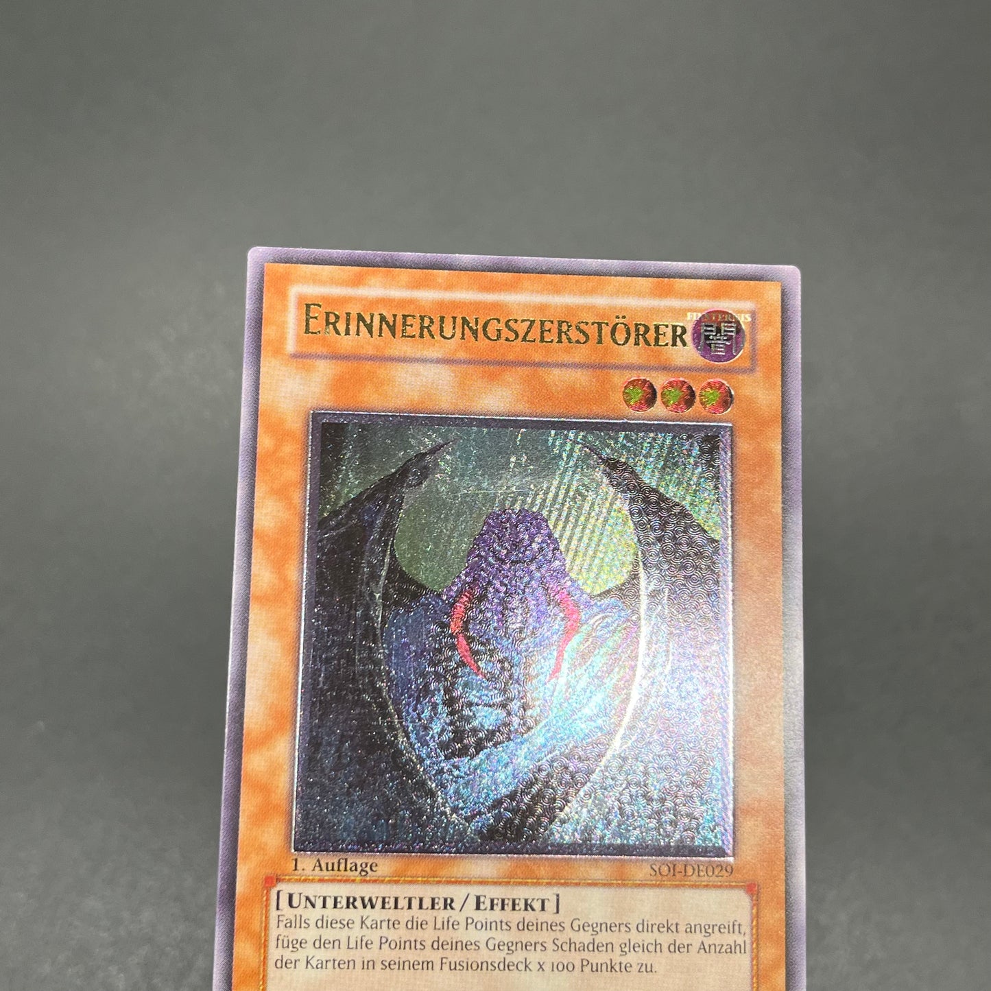 遊戯王 記憶破壊者 アルティメット SOI-AE029 アジア版 PSA9 遊戯王 記憶破壊者/レリーフ/ドイツ語/1st/EU版 – カード