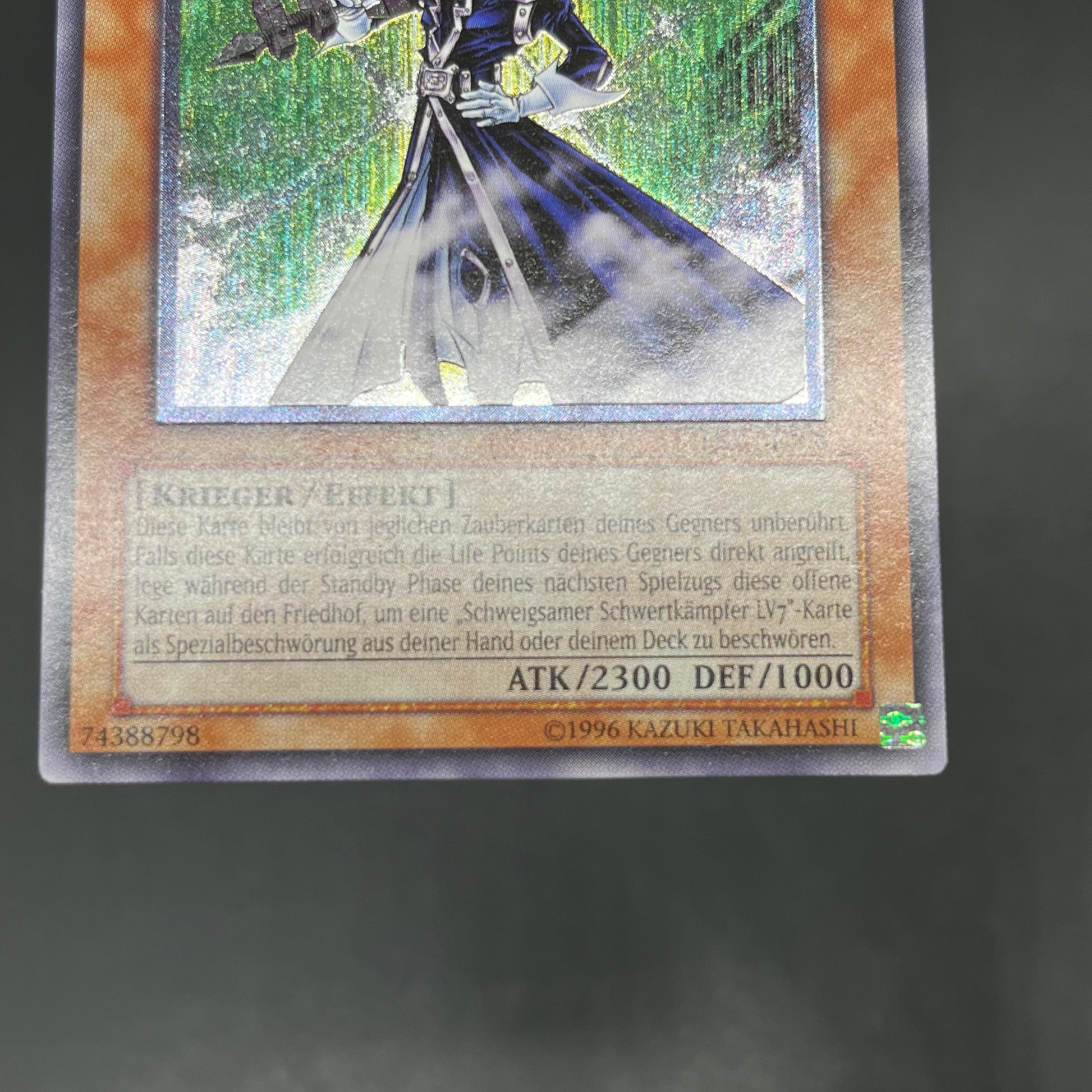 サイレント・ソードマン LV5 レリーフ PSA9 遊戯王 サイレント・ソードマンLV5/レリーフ/ドイツ語/EU版