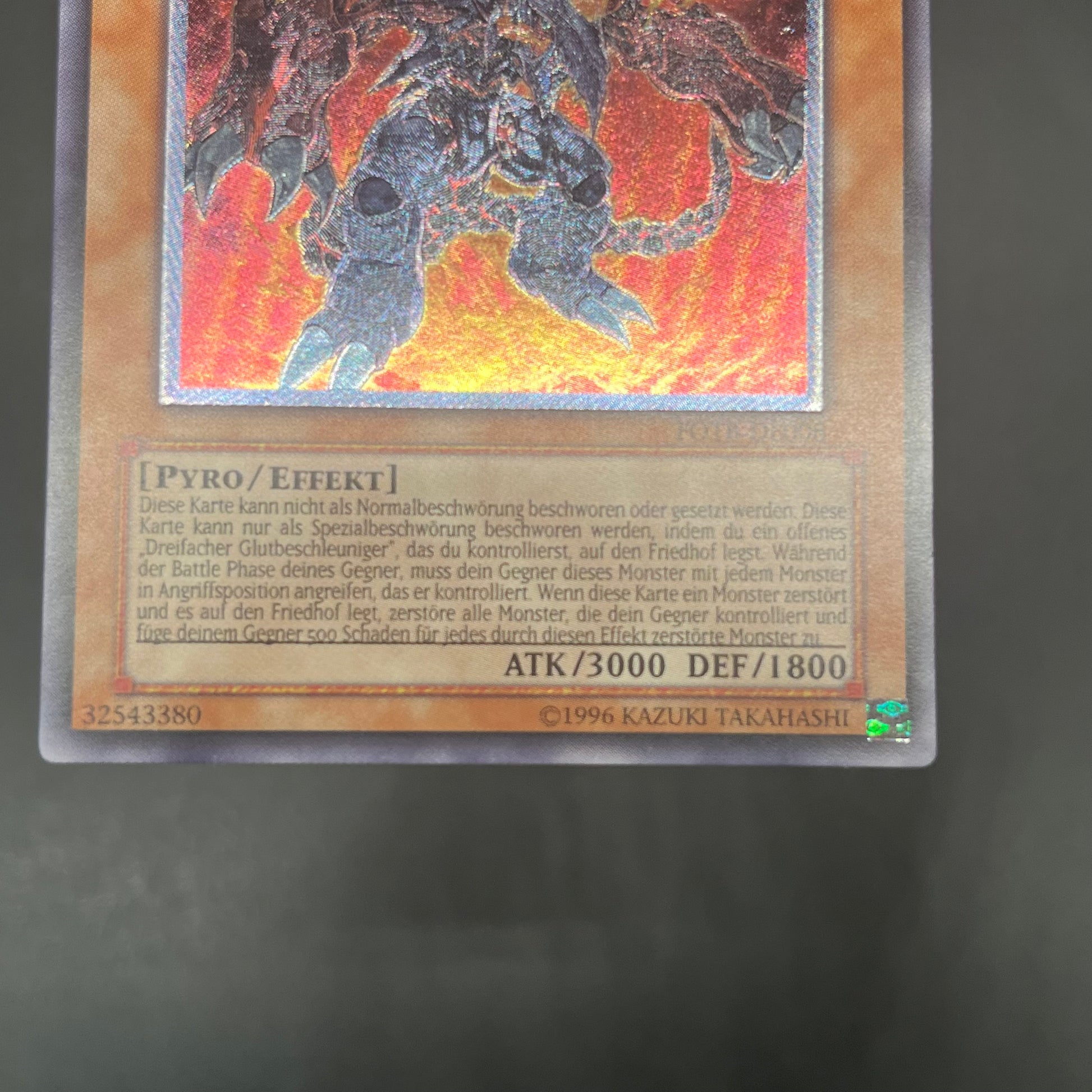 遊戯王 ヴォルカニック・デビル/レリーフ/ドイツ語/EU