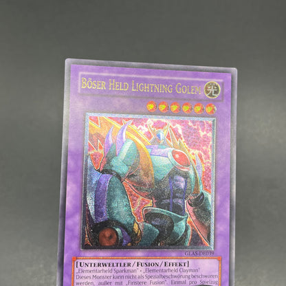 遊戯王　Ｅ−ＨＥＲＯ ライトニング・ゴーレム/レリーフ/ドイツ語/EU版